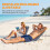 Outsunny Esterillas de Playa Gris 134 x 48 x 43 cm 5