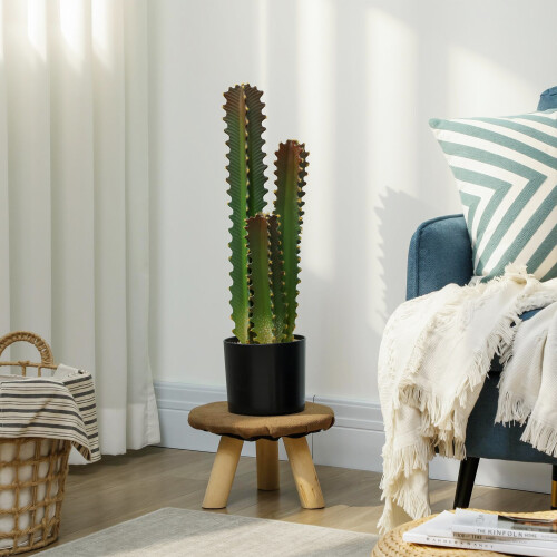 Homcom Cactus Artificial Verde 17 x 17 x 66 cm 1