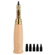 Conjunto de 6 peças de ferramentas para furar couro