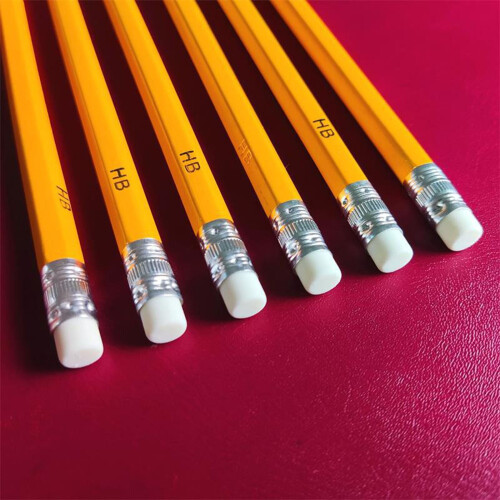 Crayons LYCAQL n 2 HB jaune graphite hexagonal, paquet de 50 2