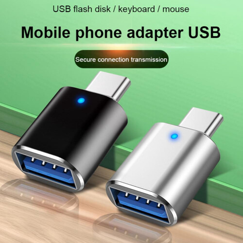 Μετατροπέας προσαρμογέα LED USB-C σε USB-A 1 συσκευασία 2