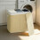 Homcom Cesto Ropa Sucia Beige 60 x 40 x 60 cm 2