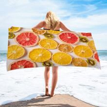 Serviette de plage LWZWM 76 x 150 cm en microfibre à séchage rapide, idéale pour la piscine, la plage et la salle de sport ; parfaite pour les