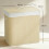 Homcom Cesto Ropa Sucia Beige 60 x 40 x 60 cm 3
