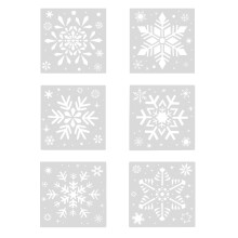 Schneeflocken-DIY-Schablonen-Set (6-teilig)