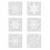 Snöflinga DIY-lagerstencilset 6 delar 1