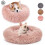 Luxtrada Shag Fur Donut Κρεβάτι κατοικίδιων για μικρά έως μεσαία σκυλιά XL 5