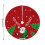 Saia para árvore de Natal com desenho de Papai Noel e boneco de neve, 70 cm (27,6 polegadas) 1