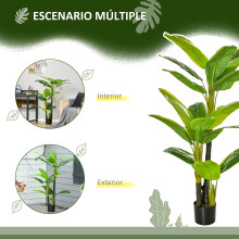 Plataneras Artificiale Verde 17 x 17 x 150 cm