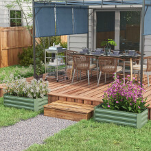 Jardineras Exterior Grande Verde 100 x 50 x 30 cm
