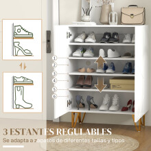 Mueble Zapatero Blanco 72 x 31.5 x 95 cm