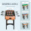 Homcom Mesa Multijuego Bicolor 92 x 78 x 80 cm 4
