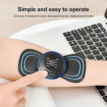 (C564-General) EMS Neck Massager Mini Cervical Back Muscle Pain Reliever Patch Massageador Stimulator Mat Portable
