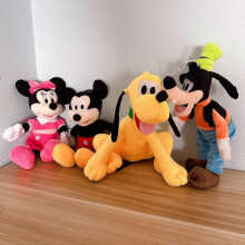 (Donald Duck Height 25cm) High Quality Goofy Pluto Doll Minnie Mickey Mouse Plushies Stuffed Anime Daisy Donald Duck Plush Toy