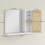 Homcom Espejo de Baño Blanco 60 x 14 x 50 cm 3