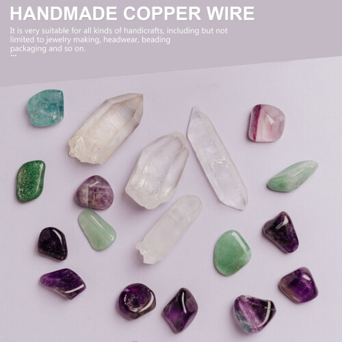 Copper Wire Jewelry Making 26 Gauge Thin Bare Wire 5 Rolls 2