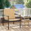 Outsunny Silla de Ratán Marrón 74 x 61 x 81 cm 2