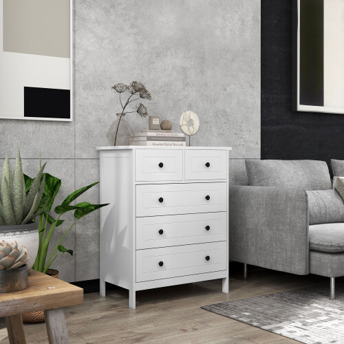 Homcom Cajonera Blanco 74 x 40 x 91 cm 1