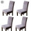 Luxtrada fluwelen stretch eetkamerstoelhoezen (4 stuks) 1