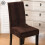 Luxtrada fluwelen stretch eetkamerstoelhoezen (4 stuks) 4