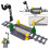 ((C)) MOC City Train Rail Crossing Tracks Set Stud Gap Triple Switch Bricks Building Blocks Technical According 1