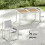 Outsunny Conjunto de Jardín Blanco 140 x 80 x 72 cm 4