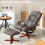 Homcom Sillón Reclinable Marrón 83 x 78 x 105 cm 4
