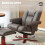 Homcom Sillón Reclinable Marrón 83 x 78 x 105 cm 5