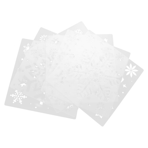 Snöflinga DIY-lagerstencilset 6 delar 1