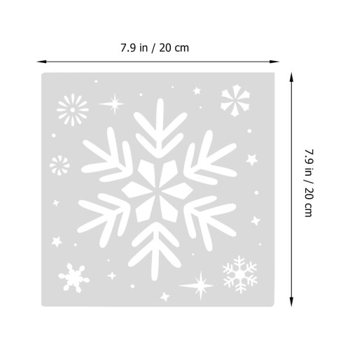 Snöflinga DIY-lagerstencilset 6 delar 2