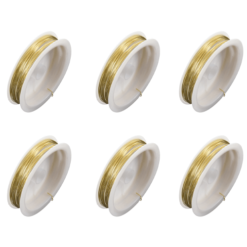 Messingdraad goudkleurig 9m0.5mm6pack 1