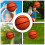 Mini plastikbasketball til småbørn 4 stk. 5