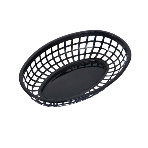 Cesta oval de plástico para frango e batatas fritas (1 peça)