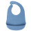 Adult silicone bib waterproof soft comfortable blue 3