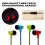 In-Ear Earbuds with Microphone and Bass Boost, Wired 2