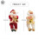 Staande kerstmanpop, rood, woondecoratie 2