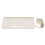 Conjunto de teclado e mouse sem fio com revestimento UV dourado 1