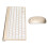 Conjunto de teclado e mouse sem fio com revestimento UV dourado 3