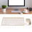 Conjunto de teclado e mouse sem fio com revestimento UV dourado 8