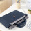 Pasta para laptop LWITHSZG em PU, modelo fino e impermeável de 15,6 polegadas. 4