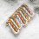 Christmas Candy Cane Ornament Red White Gold 10pcs 6.5cm 3