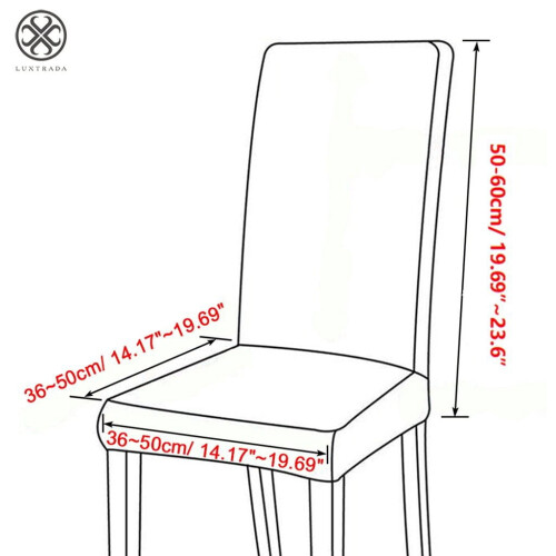 Luxtrada fluwelen stretch eetkamerstoelhoezen (4 stuks) 2