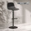 Homcom Taburetes de Bar Negro 40.5 x 44 x 104 cm 3