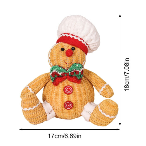 Kerstknuffel peperkoekpop als hangdecoratie 2