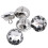LYUMO rhinestone round buttons 50 pcs 1