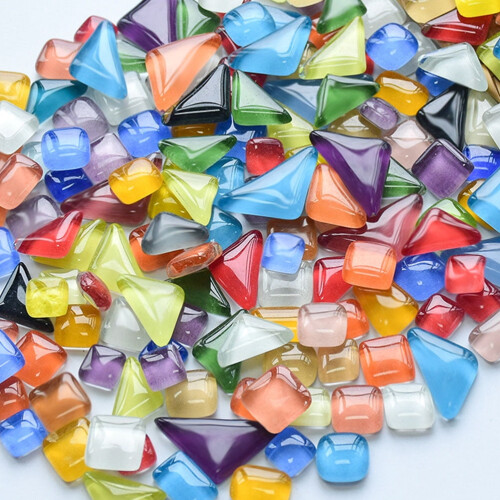 Mosaikglasstücke, Kristall-Bastelfragmente, 1 Beutel 2