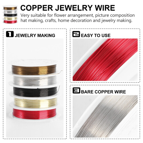 Copper Wire 26 Gauge 5 Rolls 1