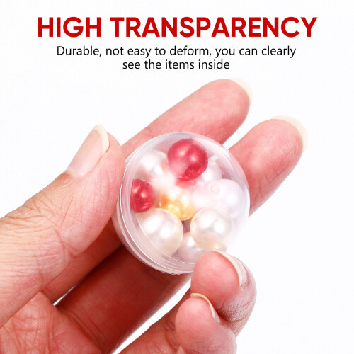 Bolas de plástico transparente multiusos, 100 unidades 2