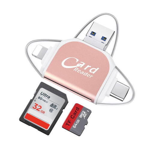 SD TF card reader 4-in-1 USB adapter