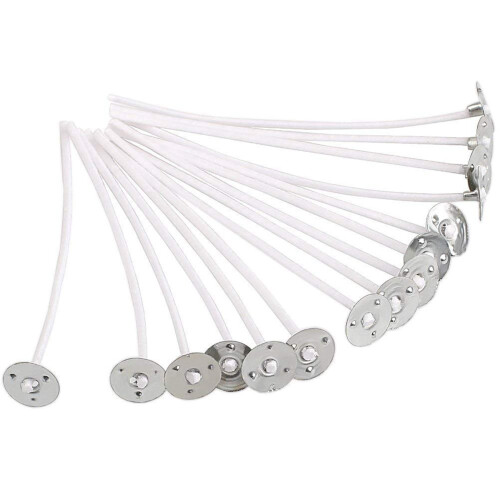 Mèches de bougies naturelles, 300 pièces (8", 6", 4") 1